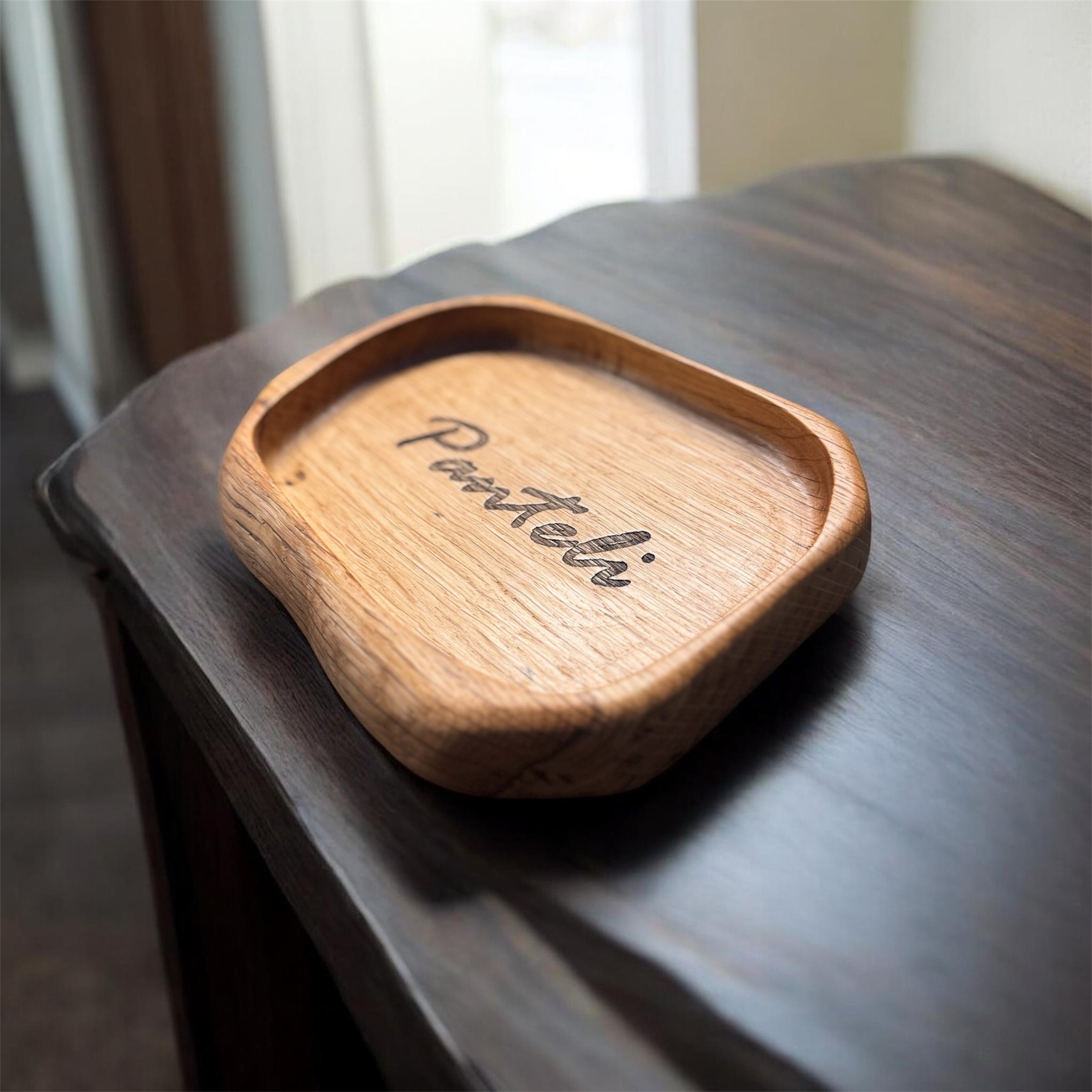 Chunky Oak Key / Trinket Dish